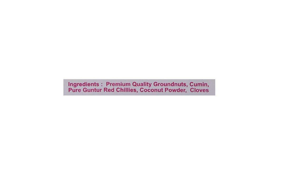 Lakshmi's Andhra Pickles & Podi's Verusenege Podi Peanut Curry Masala   Pack  1 kilogram